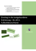 Vorschau - Arbeitsblätter - #BLM und Fußball - Einstieg textgebundene Erörterung - Deckblatt