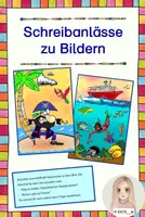 Vorschau - Arbeitsblätter - Schreibanlässe zu Bildern - Deckblatt