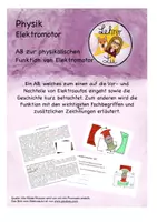 Vorschau - Arbeitsblätter - Aufbau und Funktion Elektromotor - Deckblatt