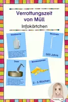Vorschau - Merkblätter - Verrottungszeit von Müll - Infokärtchen - Deckblatt