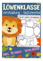 Vorschau - Arbeitsblätter - Klassenvorstellung kreatives Schreiben Deutsch - Löwenklasse - Deckblatt