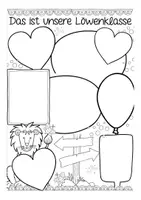 Vorschau - Arbeitsblätter - Klassenvorstellung kreatives Schreiben Deutsch - Löwenklasse - Seite 3