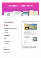 Vorschau - Arbeitsblätter - Geschäftsbrief (7+2 ABs + Einstiege + Lösungen) - Deckblatt