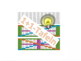 Vorschau - Fördermaterial/Inklusion - 1+1-Tafeln mit Lösungen 3 Varianten - Deckblatt