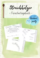 Vorschau - Arbeitsblätter - Forschertagebuch: Streichhölzer im Reagenzglas - Deckblatt