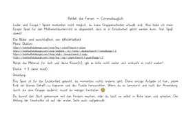 Vorschau - Arbeitsblätter - "Rettet die Ferien" Escape Spiel (Mathe) - Seite 1