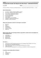 Vorschau - Arbeitsblätter - Lektüretest - Der Besuch der alten Dame Dürrenmatt - Lesetest mit Lösung - Quiz - Seite 1