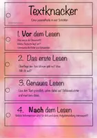 Vorschau - Merkblätter - Lesemethoden-Fächer in drei Varianten - Seite 1