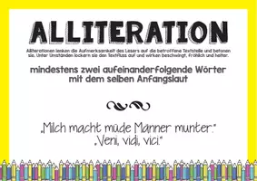 Vorschau - Poster - 22 Stilmittel Poster für den Klassenraum - Seite 1