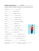 Vorschau - Arbeitsblätter - Pretérito: Irregulares de la Tercera Persona: Spanisches Arbeitsblatt - Deckblatt