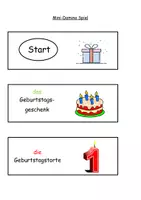 Vorschau - Arbeitsblätter - Klaro DaZ Rätsel Lies und Male der Geburtstag + Mini-Domino - Seite 2