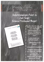 Vorschau - Arbeitsblätter - Gedichtsanalyse zu Meyers "Zwei Segel", Homeschooling-Möglichkeit! - Deckblatt