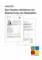 Vorschau - Arbeitsblätter - Newton Näherungsverfahren mit Excel - Seite 1