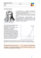 Vorschau - Arbeitsblätter - Newton Näherungsverfahren mit Excel - Deckblatt
