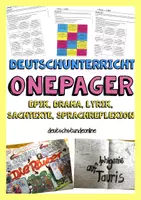 Vorschau - Arbeitsblätter - One Pager - Abschlussaufgaben für alle literarischen Gattungen - Deckblatt