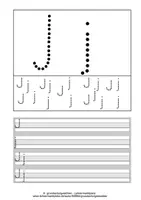 Vorschau - Unterrichtsreihen - Arbeitsblätter Buchstabe J Druckschrift Wochenplan Buchstabeneinführung - Seite 3