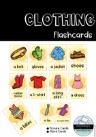 Vorschau - Bildkarten - Clothing Flashcards - Deckblatt
