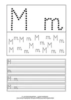 Vorschau - Unterrichtsreihen - Arbeitsblätter Buchstabe M Grundschrift Wochenplan Buchstabeneinführung - Seite 3