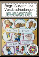 Vorschau - Poster - Begrüßung und Verabschiedung - Bildkarten / Poster (Version 2021) - Deckblatt