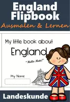Vorschau - Arbeitsblätter - England Landeskunde Grundschule Flipbook (Englisch+Deutsch) - Deckblatt