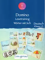 Vorschau - Spiele - Domino Genaues Lesen Wörter mit Sch - Deckblatt