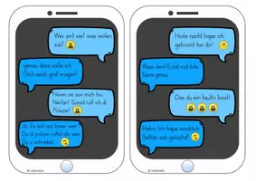 Vorschau - Arbeitsblätter - Fehlerdetektive gesucht! Lustige Handy-Chats als Rechtschreibtraining - Seite 3