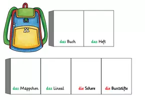Vorschau - Spiele - Ich packe meinen Schulranzen - Spiel - Seite 1
