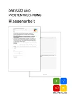 Vorschau - Klassenarbeiten - Klassenarbeit Dreisatz und Prozentrechung - Deckblatt