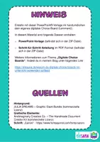 Vorschau - Interaktives Material - Digitales Choice Board / Lernmenü - Vorlage (PowerPoint) - Seite 1