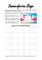 Vorschau - Spiele - Sommerferien-Bingo (Selbstfürsorge und Spaß!) - Deckblatt