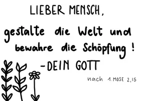 Vorschau - Poster - Bild Schöpfungsauftrag- Grundschule Religion - Deckblatt