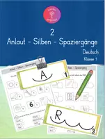 Vorschau - Stationenlernen - 🖌 Phonologische Bewusstheit Anlaut-Silben-Spaziergang - Deckblatt