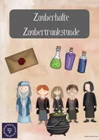 Vorschau - Arbeitsblätter - Zauberhafte Zaubertrankstunde ("Harry Potter"-Thema) - Deckblatt