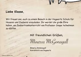 Vorschau - Arbeitsblätter - Zauberhafte Zaubertrankstunde ("Harry Potter"-Thema) - Seite 1