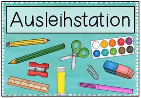 Vorschau - Mal- und Bastelvorlagen - Ausleihstation - Beschriftung für Moppe (3 Designs) - Seite 3
