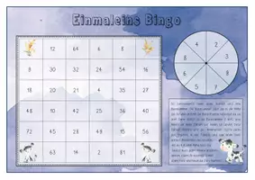 Vorschau - Stationenlernen - 1x1 Bingo Felder mit Rad (5 Felder) - Seite 2