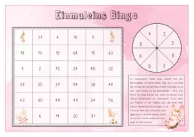 Vorschau - Stationenlernen - 1x1 Bingo Felder mit Rad (5 Felder) - Seite 3
