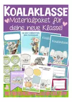 Vorschau - Mal- und Bastelvorlagen - Materialpaket Schulanfang - Koalaklasse - Deckblatt