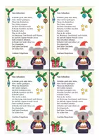 Vorschau - Mal- und Bastelvorlagen - Weihnachten - Weihnachtsgrüße - Koalaklasse - Seite 2