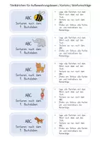 Vorschau - Stationenlernen - ABC Wörterbuch Training Klasse 2 / 3, Legespiel - Seite 3