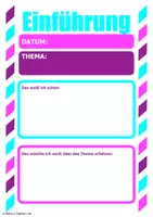 Vorschau - Arbeitsblätter - Standortabfrage für Unterrichtsreihen (Blau & Lila) - Deckblatt