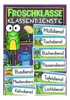 Vorschau - Fördermaterial/Inklusion - Klassendienste Froschklasse - Deckblatt