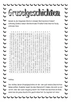 Vorschau - Stundenentwürfe - Gruselgeschichten selber schreiben - Seite 1