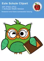 Vorschau - selbst erstellte Cliparts/Grafiken - Cliparts Eule Schule - Seite 2