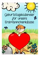 Vorschau - Fördermaterial/Inklusion - Geburtstagskalender - Erdmännchenklasse - Seite 1