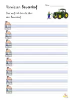 Vorschau - Arbeitsblätter - Vorwissen Bauernhof - Das weiß ich bereits - Seite 2
