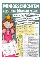 Vorschau - Arbeitsblätter - Minigeschichten Märchen - Deckblatt