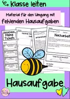 Vorschau - Arbeitsblätter - Hausaufgaben organisieren (classroom management) - Seite 1