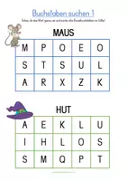 Vorschau - Arbeitsblätter - Buchstaben suchen - Arbeitsblätter - Seite 3