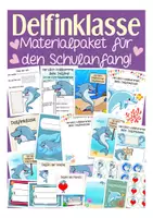 Vorschau - Arbeitsblätter - Materialpaket Schulanfang Delfinklasse - Deckblatt